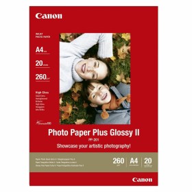 Papel Fotográfico Brillante Canon Plus Glossy II A4 de Canon, Papel de impresión - Ref: S7146891, Precio: 34,62 €, Descuento: %