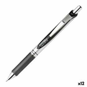 Gel-Stift Pentel Energel XM Klick 0.7 Schwarz 12 S