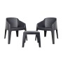 Table set with chairs Resol Baku + Monaco Anthracite 3 Pieces by Resol, Garden Furniture Sets - Ref: D1616151, Price: 120,50 ...