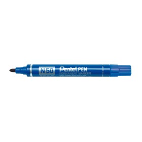 Marqueur permanent Pentel N50-BE Bleu 12 Pièces