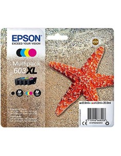 Cartuccia ad Inchiostro Originale Epson C13T03A64020 4 Pezzi Nero Multicolore da Epson, Toner e inchiostro per stampante - Re...