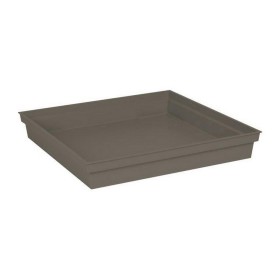 Flower Pot Dish EDA Tuscany Squared Taupe 40 cm 40 x 40 x 5,9 cm by EDA, Accessories - Ref: S7148655, Price: 27,50 €, Discoun...