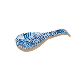 Cuillère Romimex Bleu Blanc Bois de manguier 27 x 5 x 9 cm de Romimex, Cuillères - Réf : D1616172, Prix : 15,58 €, Remise : %