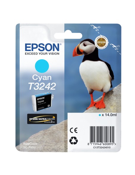 Tinteiro de Tinta Original Epson C13T32424010 Preto Ciano | Tienda24 Tienda24.eu