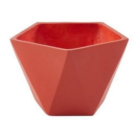 Vaso Beau Rivage Fibra de Vidro Geométrico Cor de Rosa Coral 50 x 30 cm de Beau Rivage, Vasos para flores - Ref: S7148961, Pr...