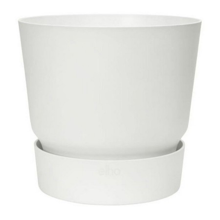 Plant pot Elho Greenville Circular White Plastic (Ø 29,5 x 27,8 cm) by Elho, Flower Pots - Ref: S7148985, Price: 37,36 €, Dis...