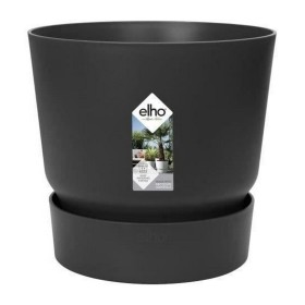 Plant pot Elho Greenville Black Plastic Circular Ø 30 cm Ø 29,5 x 27,8 cm by Elho, Flower Pots - Ref: S7148987, Price: 36,76 ...