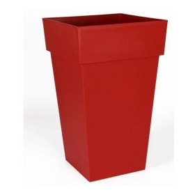 Pot EDA Tuscan Carré Rouge polypropylène (39 x 39 x 65 cm) de EDA, Pots de fleurs - Réf : S7149124, Prix : 51,18 €, Remise : %