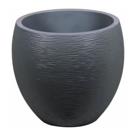 Plant pot EDA Graphit Circular Plastic Dark grey (Ø 50 x 45 cm) by EDA, Flower Pots - Ref: S7149305, Price: 67,28 €, Discount: %