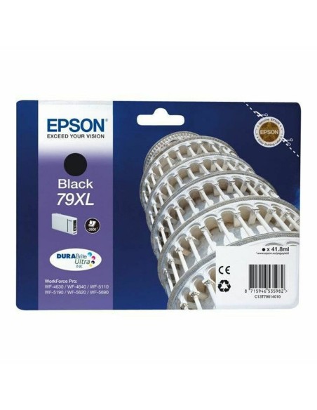 Tinteiro de Tinta Original Epson C13T79014010 Preto | Tienda24 Tienda24.eu