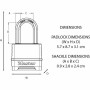 Lucchetto a combinazione Master Lock M178EURD Acciaio Zinco Nero di Master Lock, Lucchetti a combinazione - Rif: S7149339, Pr...