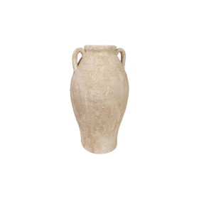 Vase Romimex Blanc Terre cuite 21 x 37 x 21 cm Avec des poignées de Romimex, Vases - Réf : D1616210, Prix : 45,53 €, Remise : %