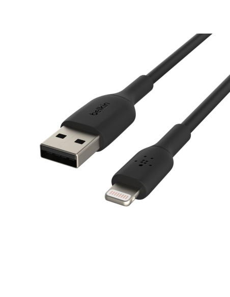 Cable USB a Lightning Belkin CAA001BT0MBK 150 cm Negro 15 cm | Tienda24 Tienda24.eu