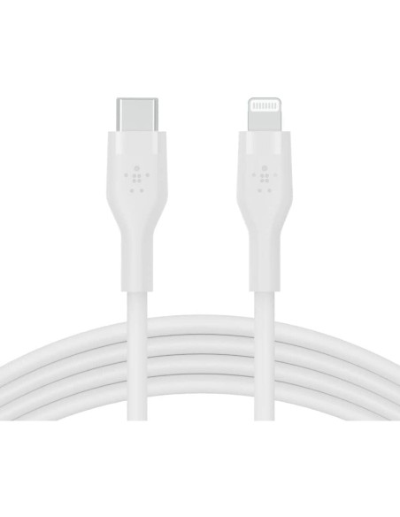 Cabo USB-C para Lightning Belkin CAA009BT1MWH 1 m Branco | Tienda24 Tienda24.eu