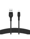 Cable USB a Lightning Belkin CAA010BT2MBK Negro | Tienda24 Tienda24.eu