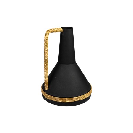 Vase Romimex Noir Métal osier 15 x 22 x 15 cm Avec poignée de Romimex, Vases - Réf : D1616218, Prix : 55,33 €, Remise : %