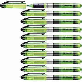 Marcador Fluorescente Stabilo Navigator Verde 10 Piezas (1