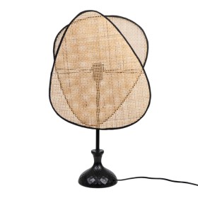 Desk lamp Romimex Black Natural Bamboo 220-240 V 11 x 59 x 34 cm E27 by Romimex, Bedside and Table Lamps - Ref: D1616253, Pri...