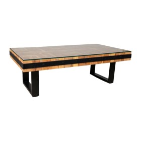 Table Romimex Black Natural Recycled Wood 130 x 43 x 70 cm by Romimex, Dining Tables - Ref: D1616273, Price: 829,68 €, Discou...