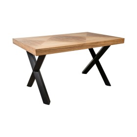 Mesa Romimex Negro Natural Madera de acacia 140 x 77 x 90 cm de Romimex, Mesas - Ref: D1616275, Precio: 695,88 €, Descuento: %