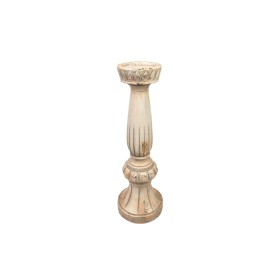 Portavelas Romimex Crema Resina 16 x 48 x 16 cm de Romimex, Candelabros y portavelas - Ref: D1616288, Precio: 71,15 €, Descue...