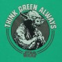 T shirt à manches courtes Star Wars Yoda Think Green Vert Unisexe de Star Wars, T-shirts - Réf : D0800474, Prix : 23,79 €, Re...