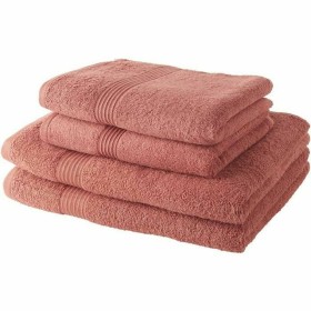 Ensemble de Serviettes TODAY Terre cuite 100 % coton (4 Pièces) de TODAY, Serviettes de bain - Réf : S7151661, Prix : 35,51 €...