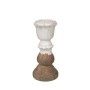 Bougeoir Romimex Blanc Terre cuite 16 x 35 x 16 cm de Romimex, Bougeoirs et chandeliers - Réf : D1616304, Prix : 38,80 €, Rem...