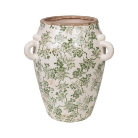 Vase Romimex Green Beige Porcelain 19 x 23 x 19 cm With handles by Romimex, Vases - Ref: D1616317, Price: 28,92 €, Discount: %