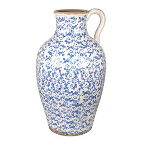 Jarrón Romimex Azul Blanco Porcelana 40 x 70 x 40 cm Con asa de Romimex, Jarrones - Ref: D1616319, Precio: 171,71 €, Descuent...