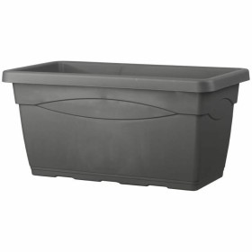 Plant pot Deroma Day R 80 x 33,5 cm Rectangular Anthracite Injected by Deroma, Flower Pots - Ref: S7152058, Price: 40,58 €, D...