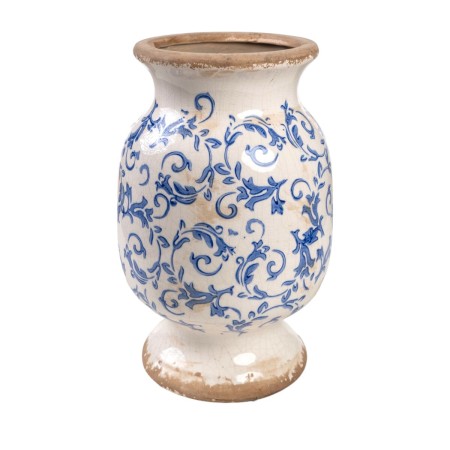 Florero Romimex Azul Blanco Porcelana 20 x 32 x 20 cm de Romimex, Jarrones - Ref: D1616321, Precio: 45,80 €, Descuento: %