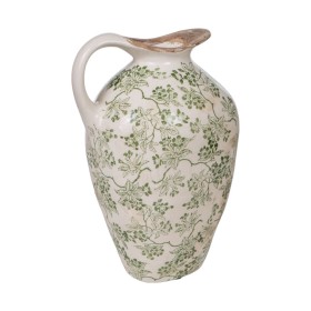 Vaso Romimex Verde Beige Porcellana 27 x 16 x 15 cm Con maniglia di Romimex, Vasi - Rif: D1616327, Prezzo: 46,60 €, Sconto: %