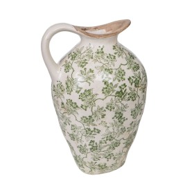 Jarrón Romimex Verde Beige Porcelana 23 x 14 x 13 cm Con asa de Romimex, Jarrones - Ref: D1616328, Precio: 30,72 €, Descuento: %