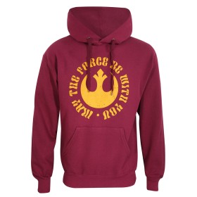 Unisex Hoodie Star Wars May The Force Be With You Burgundy by Star Wars, Sweatshirts - Ref: D0800476, Price: 45,52 €, Discoun...