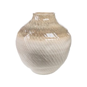 Jarrón Romimex Beige Porcelana 36 x 39 x 37 cm de Romimex, Jarrones - Ref: D1616345, Precio: 116,66 €, Descuento: %