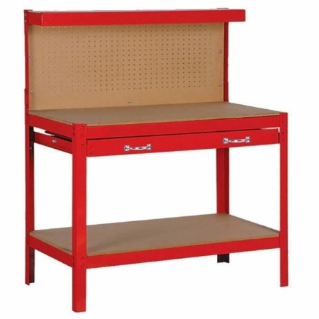 Établi Domac ESTAB100 Rouge de Domac, Établis - Réf : S7152596, Prix : 112,69 €, Remise : %