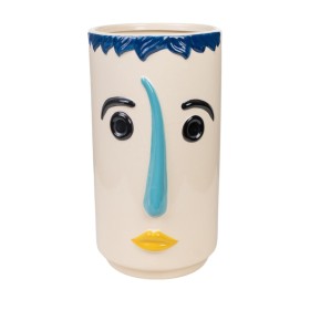 Vase Romimex Multicolour Ceramic Face 17 x 30 x 17 cm by Romimex, Vases - Ref: D1616361, Price: 57,70 €, Discount: %