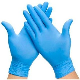 Guantes de Vinilo Desechables M Azul Vinilo