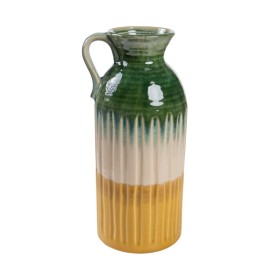 Vase Romimex Multicolour Ceramic 24,5 x 3 x 33,5 cm With handle by Romimex, Vases - Ref: D1616377, Price: 46,75 €, Discount: %