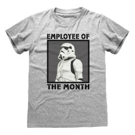 T shirt à manches courtes Star Wars Employee of the Month Gris Unisexe de Star Wars, T-shirts - Réf : D0800478, Prix : 23,79 ...