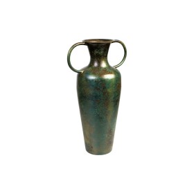 Vase Romimex Marron Vert Métal 15 x 41 x 22 cm Avec des poignées de Romimex, Vases - Réf : D1616399, Prix : 50,12 €, Remise : %