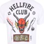 Camisola de Manga Curta Stranger Things Helfire Club Branco Unissexo de Stranger Things, T-shirts - Ref: D0800479, Preço: 26,...