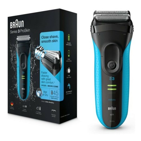 Rasoir electrique Braun 3040s Bleu de Braun, Rasoirs électriques pour hommes - Réf : S7153459, Prix : 127,50 €, Remise : %