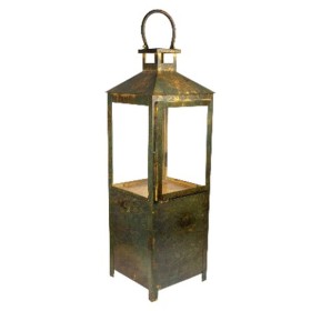 Lanterna Romimex Antique Marrone Metallo 22 x 66 x 22 cm di Romimex, Candelieri e portacandele - Rif: D1616408, Prezzo: 118,6...