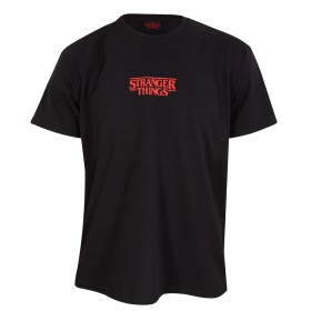 Camisola de Manga Curta Stranger Things Demogorgon Upside Down Preto Unissexo de Stranger Things, T-shirts - Ref: D0800480, P...