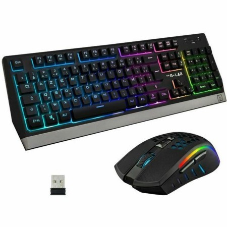 Tastiera e Mouse The G-Lab Combo Tungsten Francese AZERTY | Tienda24 - Global Online Shop Tienda24.eu