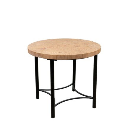 Table d'appoint Romimex Noir Naturel Métal Bois de pin 50 x 52 x 50 cm de Romimex, Tables - Réf : D1616434, Prix : 188,99 €, ...