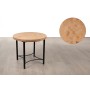 Table d'appoint Romimex Noir Naturel Métal Bois de pin 50 x 52 x 50 cm de Romimex, Tables - Réf : D1616434, Prix : 188,99 €, ...