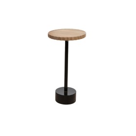 Table d'appoint Romimex Noir Naturel Métal Bois MDF 30 x 57 x 30 cm de Romimex, Tables - Réf : D1616437, Prix : 41,45 €, Remi...